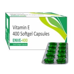 Natural Vitamin E Capsules: World's No.1 Glowing Face, Skin, & Hair Nutrition | 400mg Paraben-Free Beauty & Health | 100 Capsules for Beautiful Skin, Healthy Hair, & Radiant Eyes