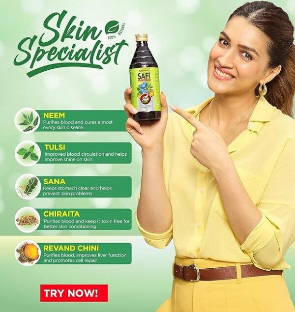 Hamdard Safi Blood Purifier for heathy Skin - 200 ML (Pack of 1) - Image 2