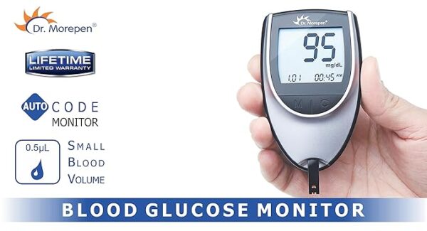 Morepen BG-03 GlucoOne Glucometer Combo with 25 Strips - Blood Glucose Monitor Kit by Morepen - Image 6
