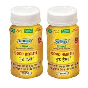 Experience vitality and well-being with Dr. Biswas Ayurvedic Good Health Capsules. Infused with potent Ayurvedic herbs like Ashwagandha and Triphala, these capsules support immunity, digestion, and mental clarity. Elevate your health naturally with each capsule.