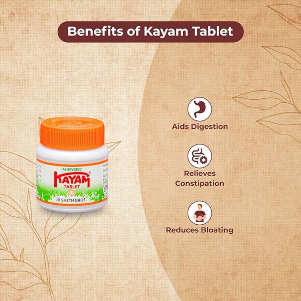 Kayam Tablets - 30 - Ayurvedic (Pack of 5) - Image 4